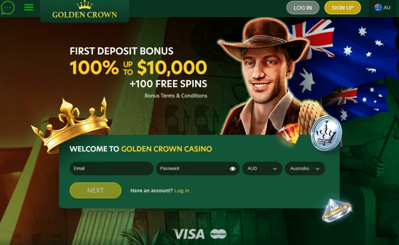 Golden Crown Casino Welcome Bonuses